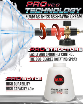 MJJC Foam Cannon Pro V2.0 quick connector shows easy, tool-free setup