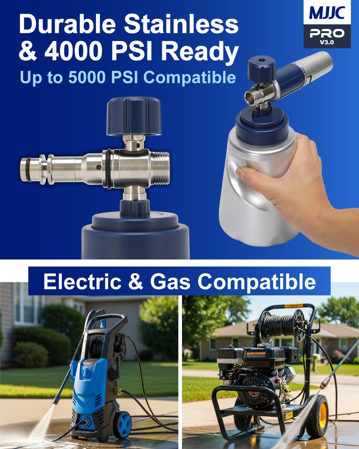 MJJC PRO V3.0 quick connector provides fast, tool-free setup.