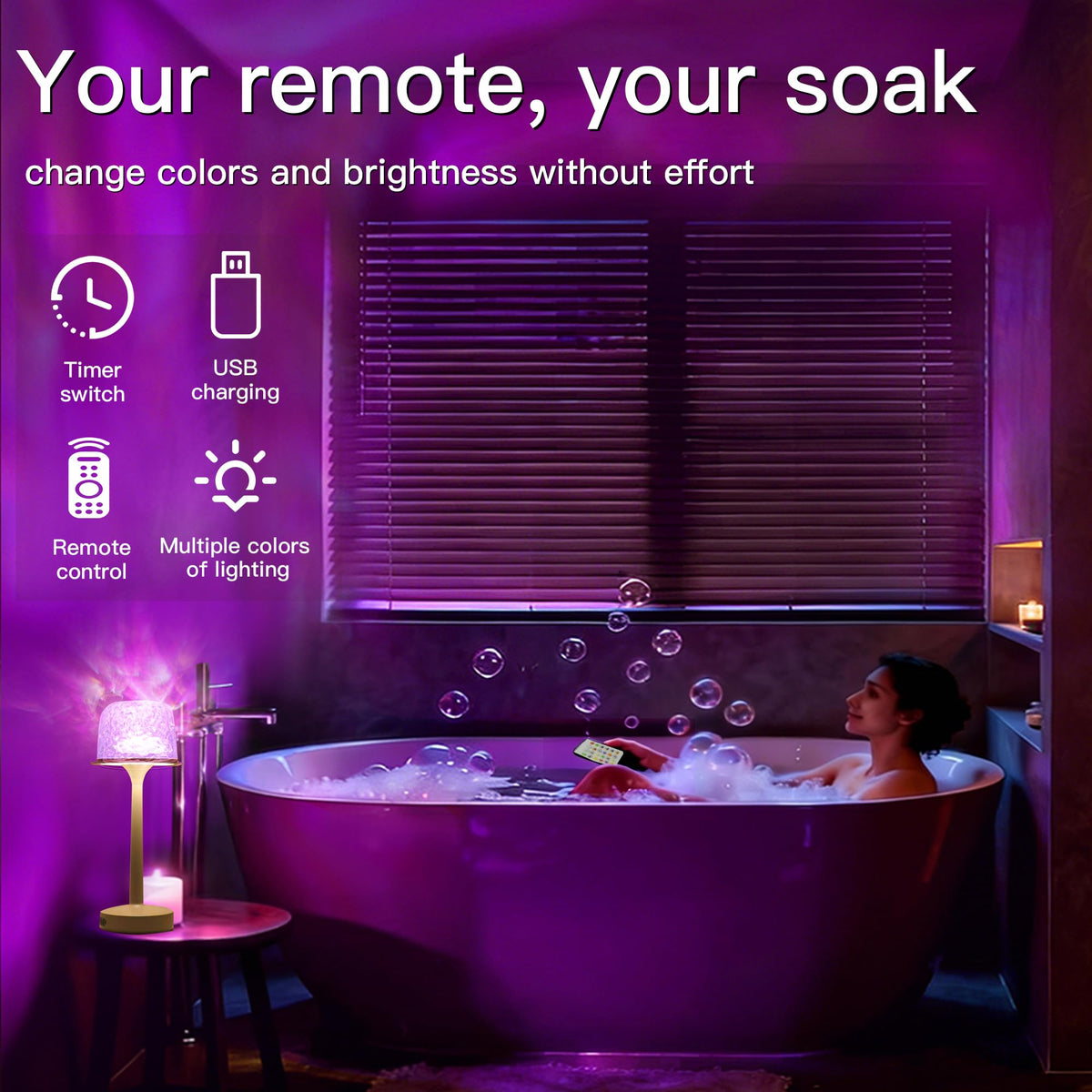 MKIIACH Portable Bedroom Night Light for ambient relaxation