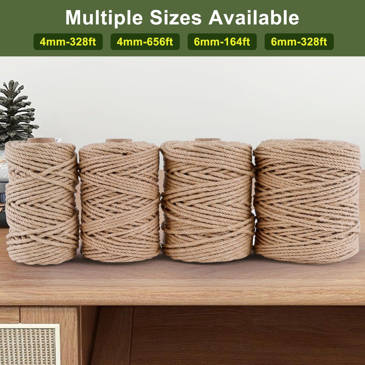 MKMJ cat scratching post wrapped with thicker jute twine.