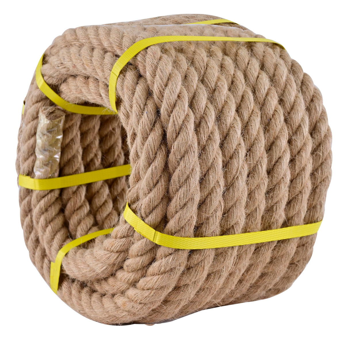MKMJ jute rope 3-4in x 50ft natural for durable indoor outdoor use
