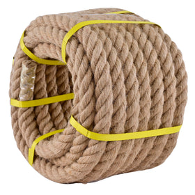 MKMJ jute rope 3-4in x 50ft natural for durable indoor outdoor use