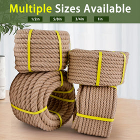 MKMJ jute rope braided craft rope for knots and DIY projects