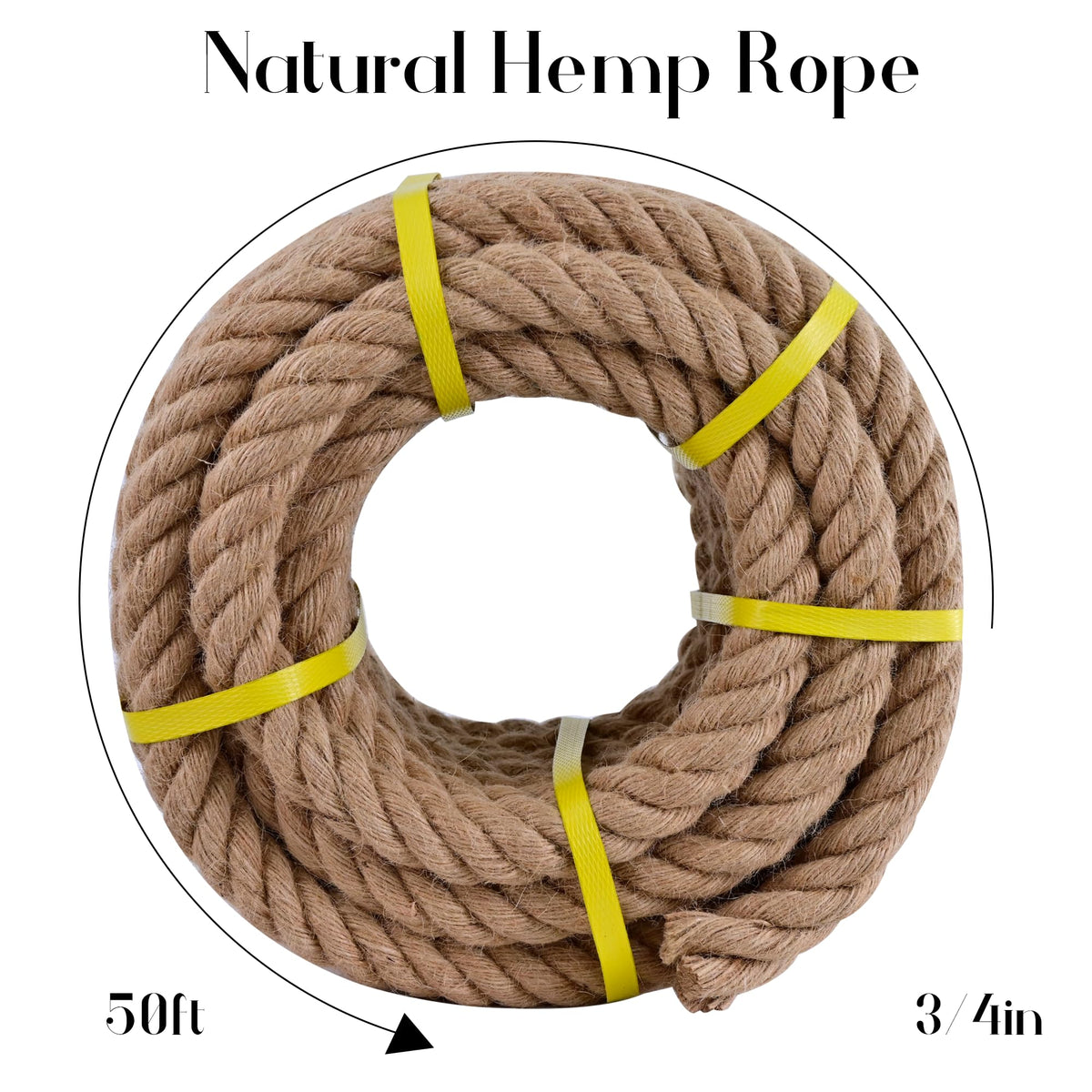 MKMJ jute rope swing rope for outdoor play and easy setup