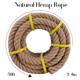 MKMJ jute rope swing rope for outdoor play and easy setup