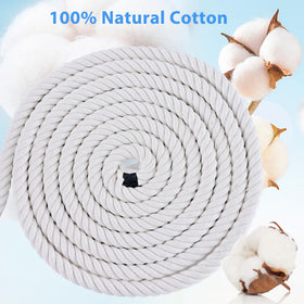 MKMJ white cotton rope used in dreamcatchers and art crafts.