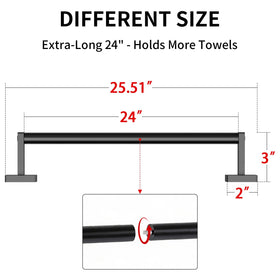 MKO endurance aluminum construction, rust-resistant for durable bathroom racks.