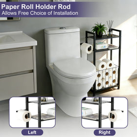 MKRBJ elegant black metal frame complements modern bathrooms.