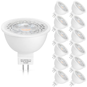 Mlambert 12 pack MR16 LED bulbs for landscape and recessed lighting with long life