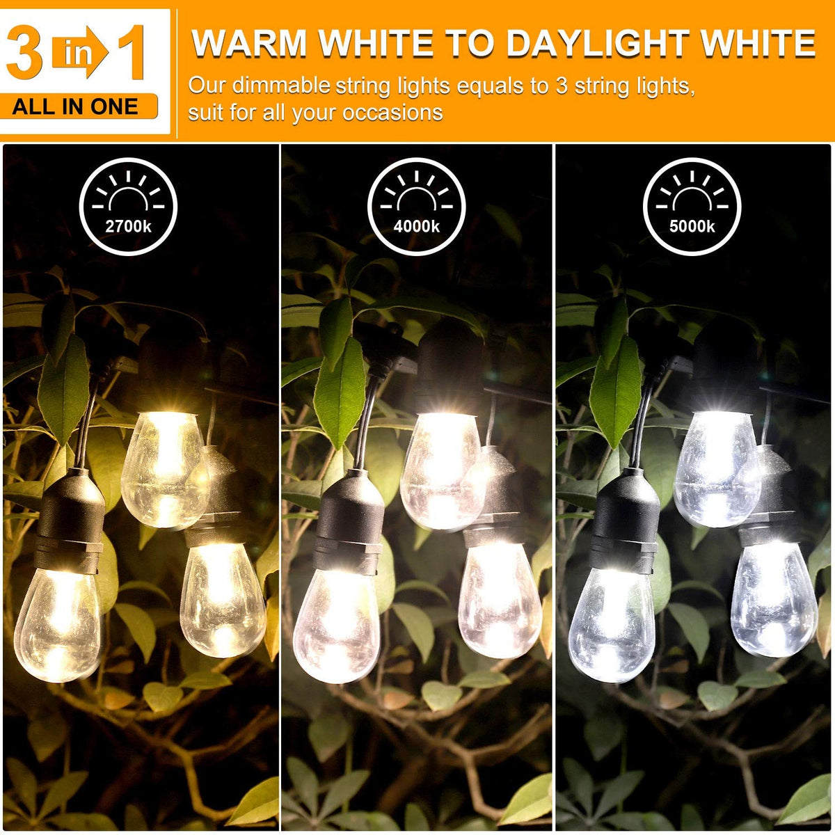 Mlambert 3-color selection lets you switch from warm to daylight moods