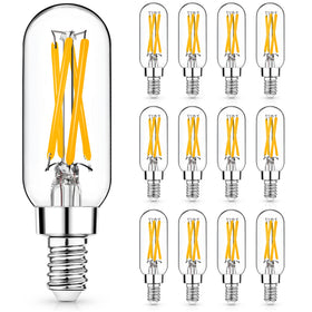 Mlambert E12 LED Edison bulbs in chandelier setup for warm ambience