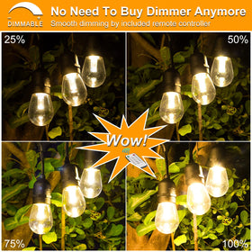 Mlambert bulbs spaced 3 feet provide balanced deck illumination