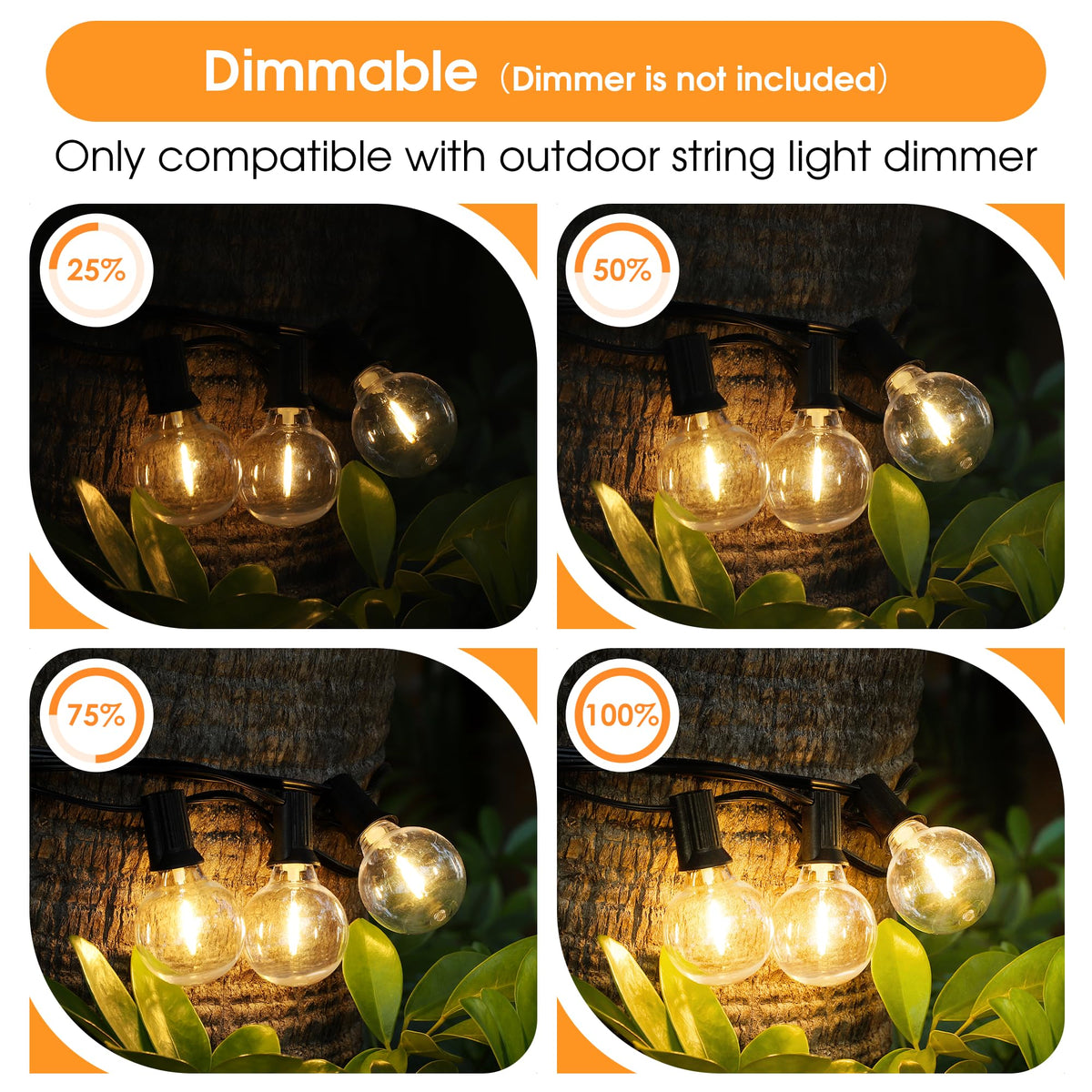 Mlambert G40 LED bulb, warm white 2700K glow for cozy spaces.