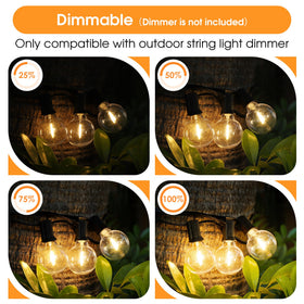 Mlambert G40 LED bulb, warm white 2700K glow for cozy spaces.