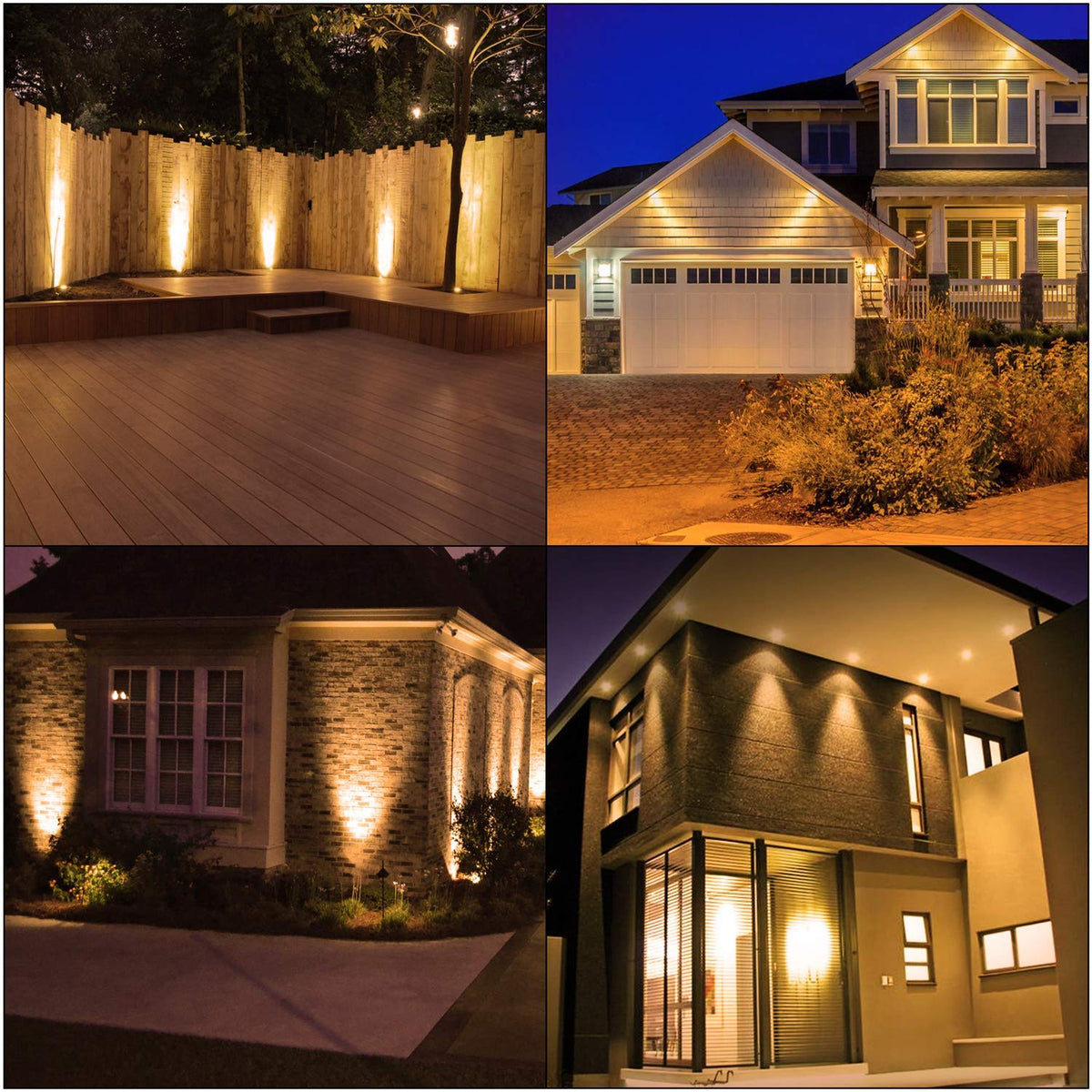 Mlambert landscape lighting with MR16 bulbs showcasing garden features.
