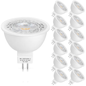 Mlambert MR16 LED bulbs 12V 5W with GU5.3 base, ideal for landscape lighting.