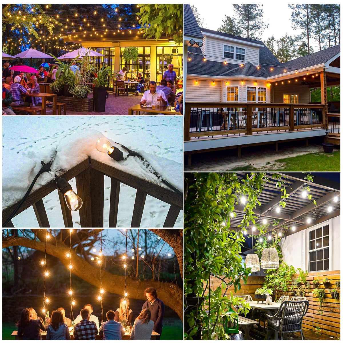 Mlambert outdoor bistro lighting enhances evening gatherings