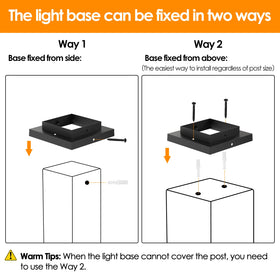 Mlambert universal fit supports wood and vinyl posts for versatile use