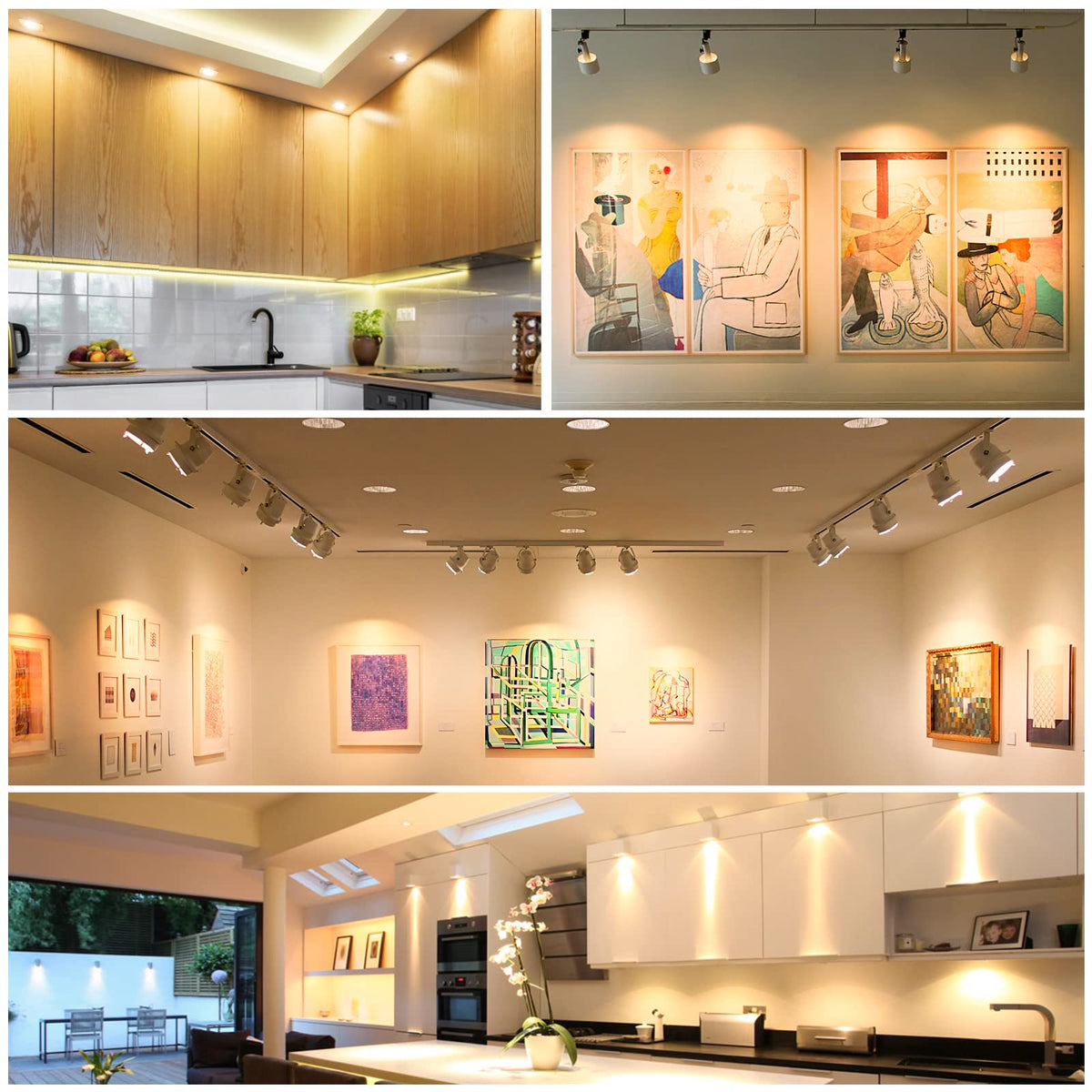 Mlambert recessed lighting uses MR16 LED bulbs in a compact form