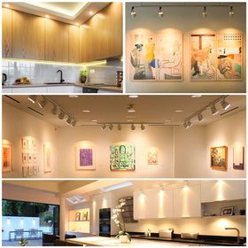 Mlambert recessed lighting uses MR16 LED bulbs in a compact form