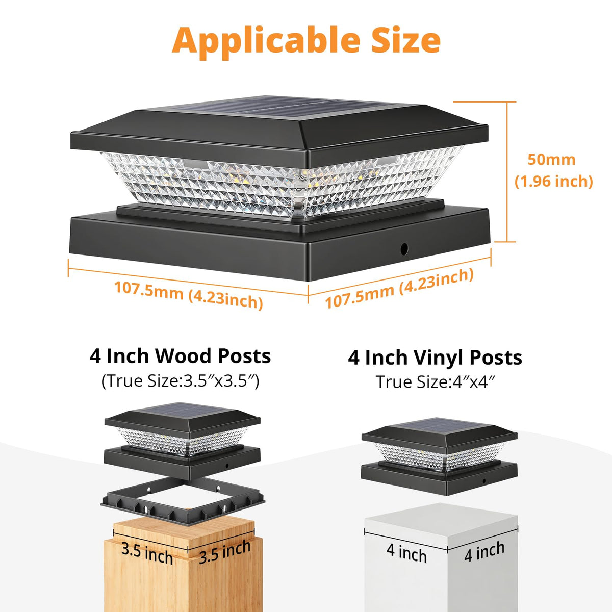 Mlambert solar-powered lights require no wiring for easy installation
