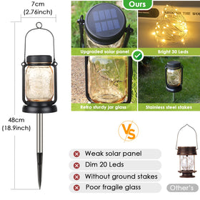 Mlambert tan glass mason jar lantern blending retro charm with light