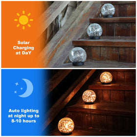 MLKNK easy installation solar globe installs quickly for any outdoor space.