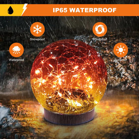 MLKNK outdoor solar orbs provide weatherproof ambiance for patios and gardens