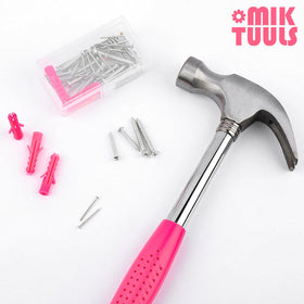 MLKTUULS 8-inch torpedo level helps align shelves.