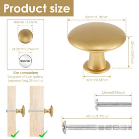 MLYNZXJSY knobs with screws included for quick installation