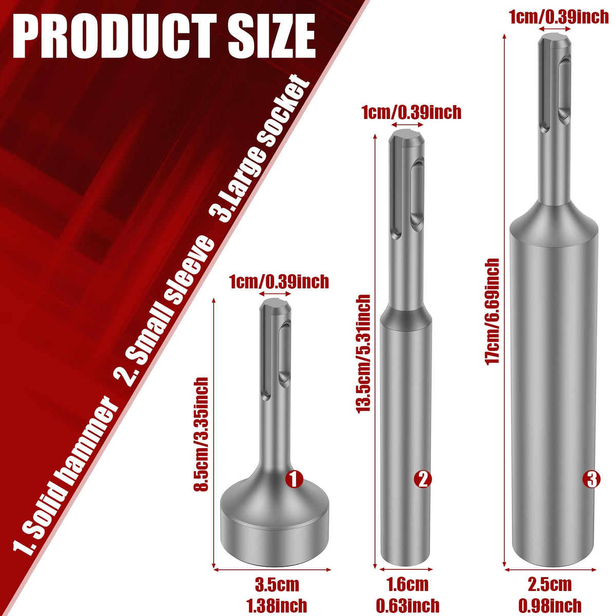 MLYNZXJSY ground rod driver with one-piece design for durability.