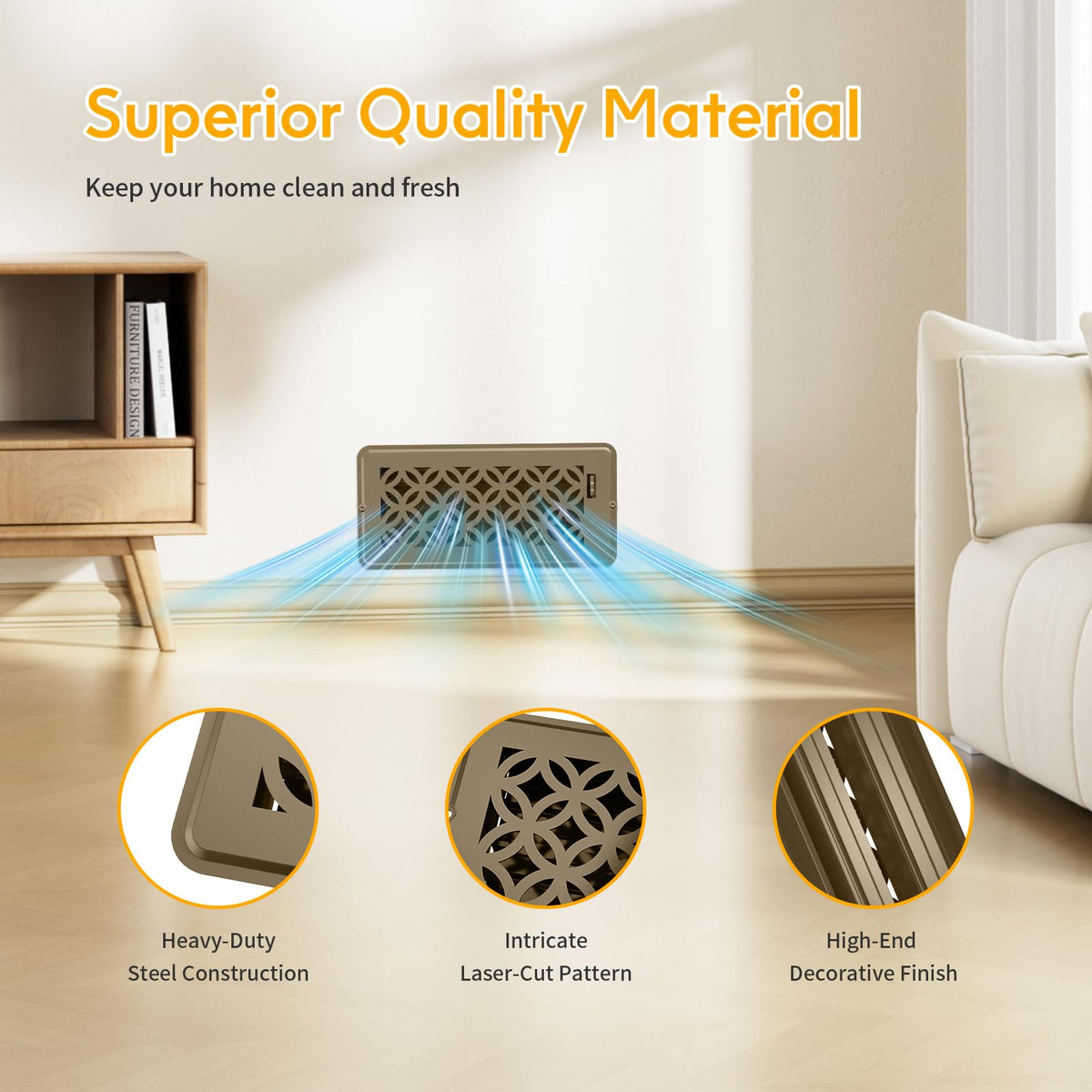 MMFSF easy-install vent cover requires no tools or screws