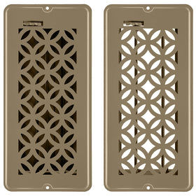 MMFSF floor vent cover 4x10 in durable walkable steel for busy floors