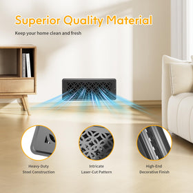 MMFSF floor vent cover 4x12 easy installation with or without screws.