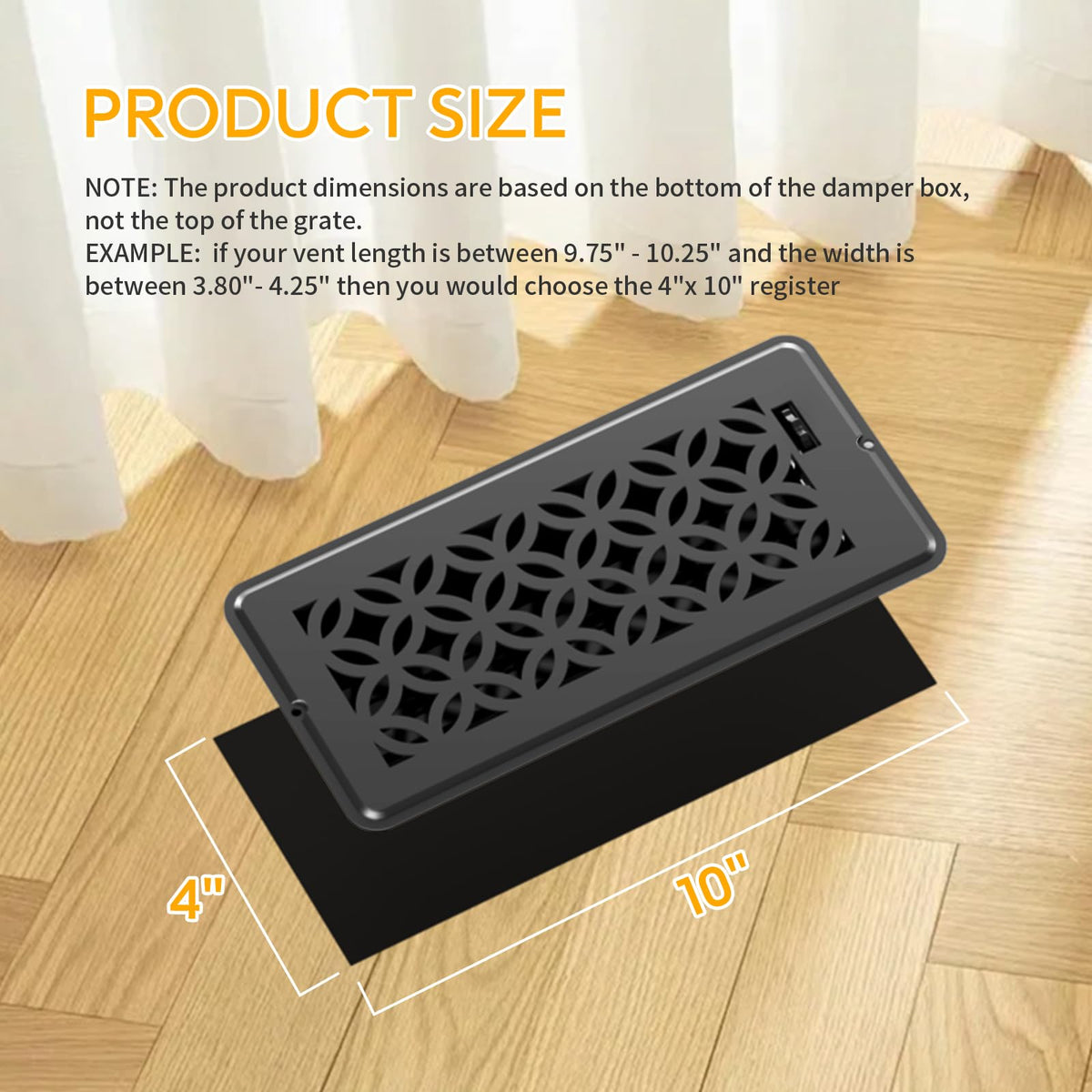 MMFSF walkable steel vent cover built to endure foot traffic.