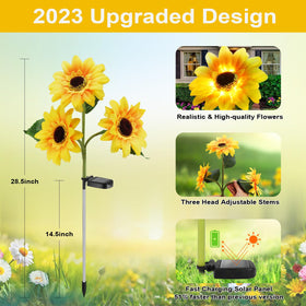 MMHF easy-install solar garden decor with no wiring required.