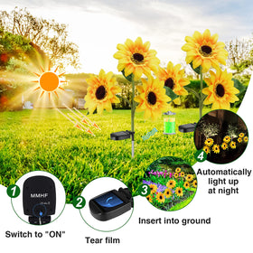 MMHF upgraded solar panel boosts charging performance for sunflowers.