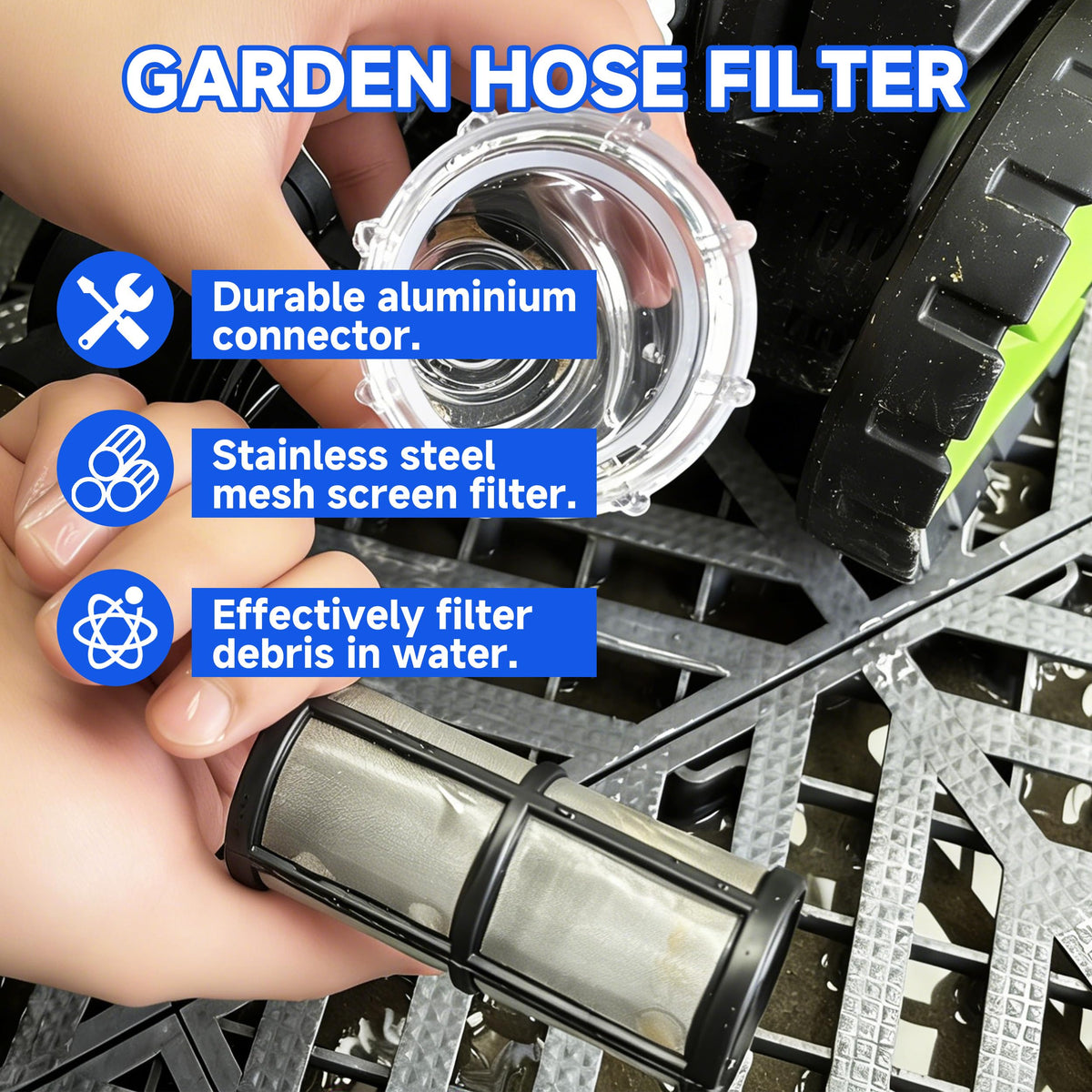 M MINGLE handles up to 80 PSI for garden hose tasks.