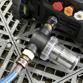 M MINGLE dual mesh screens protect equipment from sediment.