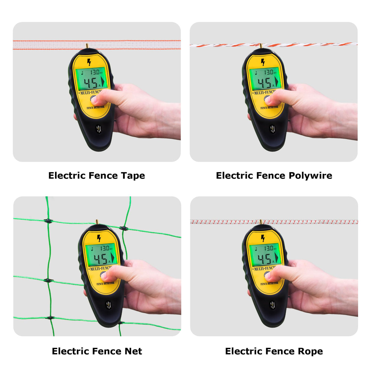 M MINGYA digital tester kit for comprehensive fence inspection.