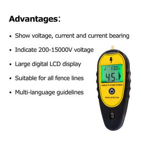 M MINGYA tester with waist clip for hands-free carry on site.