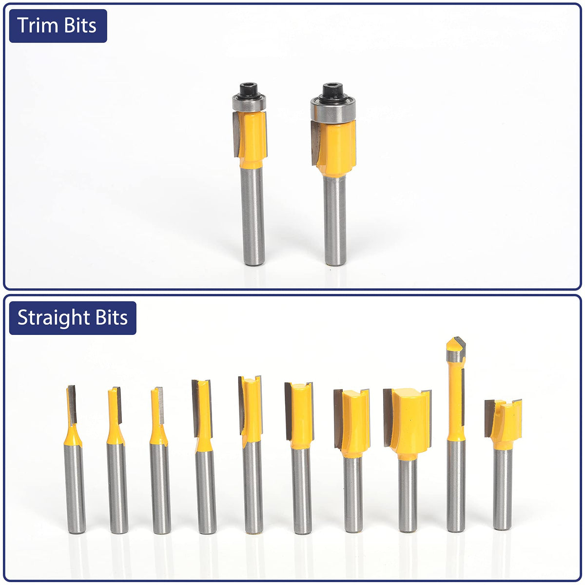 MNA 1/4 inch shank compatibility highlights universal fit with major routers.