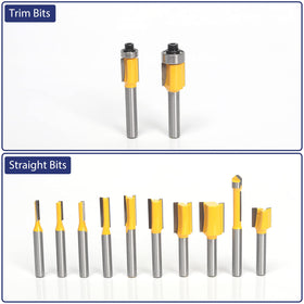 MNA 1/4 inch shank compatibility highlights universal fit with major routers.