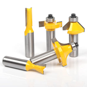 Bits neatly arranged in the professional aluminum storage tray.