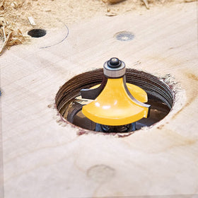 MNA router bits cutting profiles on MDF or hardwood.
