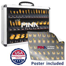 MNA storage case for router bits keeps tools protected and portable.
