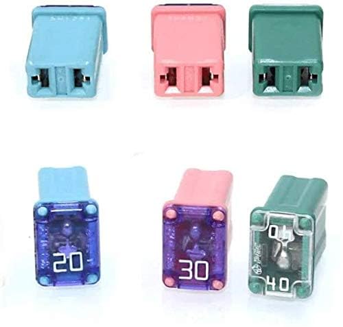 MNTACY MCASE fuses in color-coded amp ratings for organized replacements.