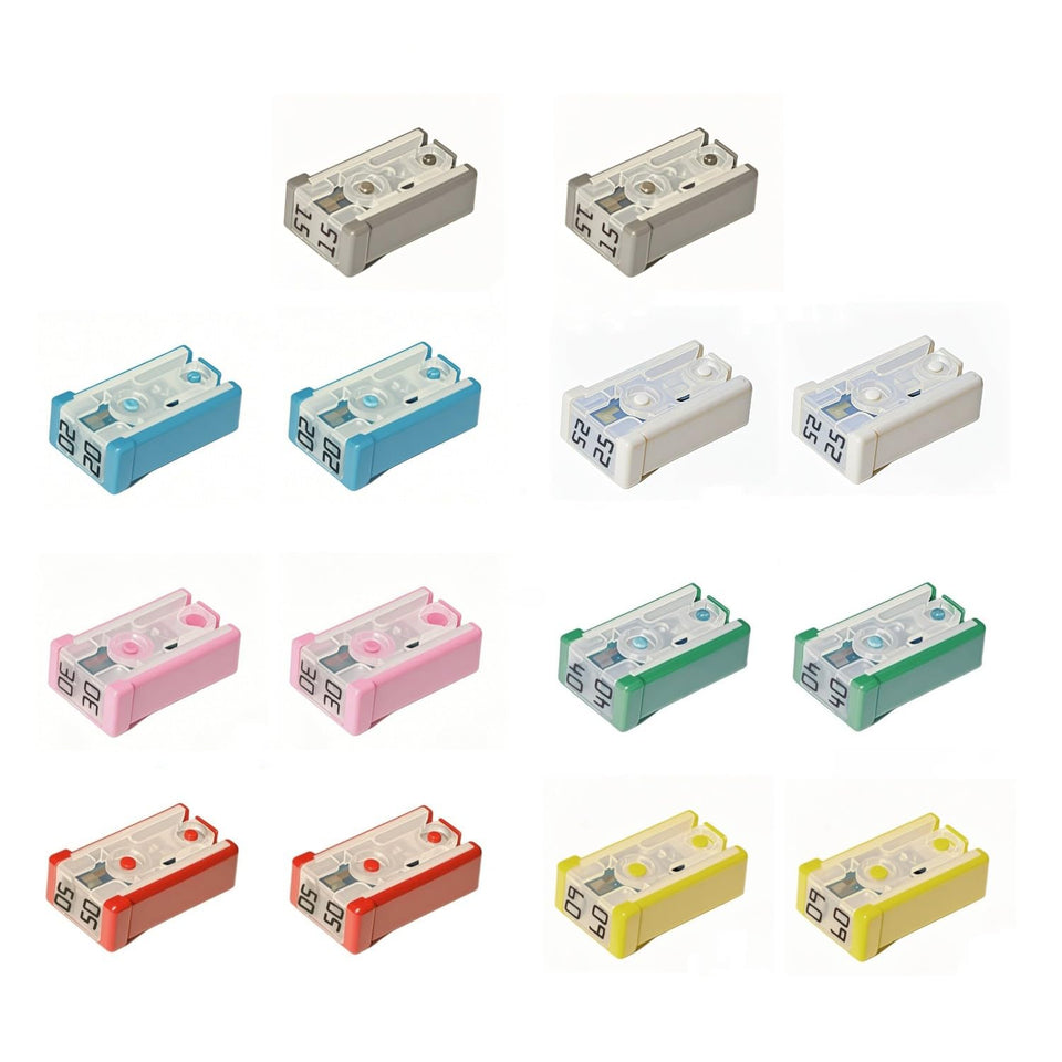 Mntacy slotted MCASE 15A fuse pack for automotive circuit protection