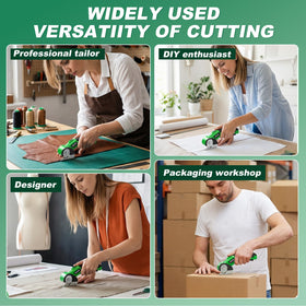 MOAOO multi-material cutting tool handles cardboard, fabric, plastic with ease