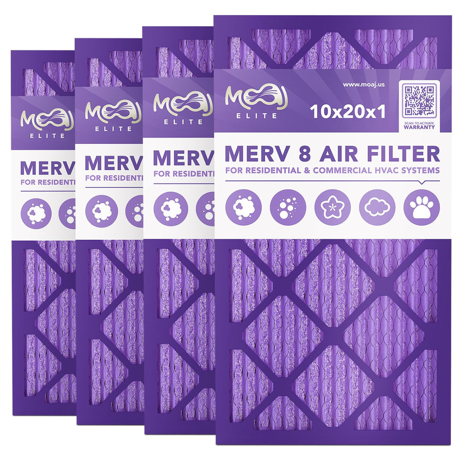 MOAJ Elite Dust Defense 10x20x1 pack for cleaner indoor air